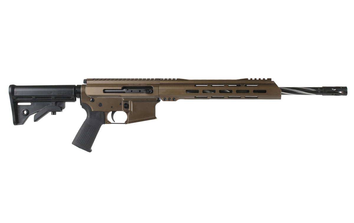 BC-15 5.56 NATO Midnight Bronze Cerakote Side Charging Complete Rifle, 16" Black Nitride Stainless Heavy Barrel, 1:8 Twist, Carbine Length Gas System, 12" M-LOK Rail