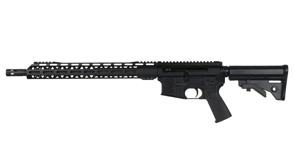BC-15 .223 Wylde Left Side Charging Complete Rifle, 16" Parkerized Contour Barrel, 1:8 Twist, Carbine Length Gas System, 15" M-LOK Rail