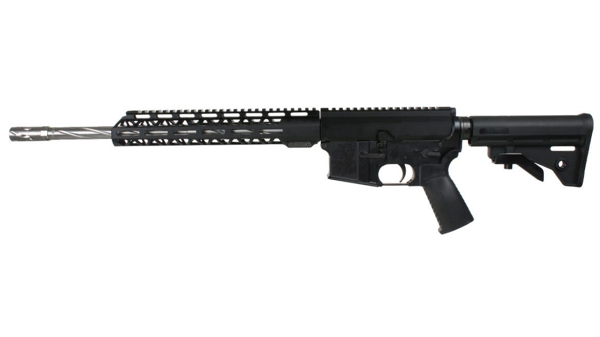 BC-15 | .300 Blackout Bolt Action Style Complete Rifle | 16" Stainless Heavy Barrel | 1:8 Twist | Forged Lower | Spiral Flutes | MLOK | 12" Split Rail