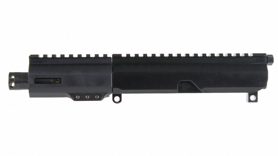 BC-15 .338 ARC Side Charging Complete Upper Assembly, 4.5" Parkerized Heavy Barrel, 1:8 Twist, Micropistol Length Gas System, 3.5" M-LOK Rail, Micro Flash Hider