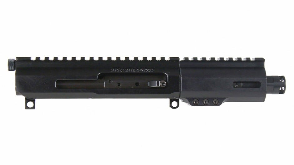 BC-15 5.56 NATO Side Charging Complete Upper Assembly, 4.5" Parkerized Heavy Barrel, 1:7 Twist, Micropistol Length Gas System, 3.8" M-LOK Rail, Micro Flash Hider