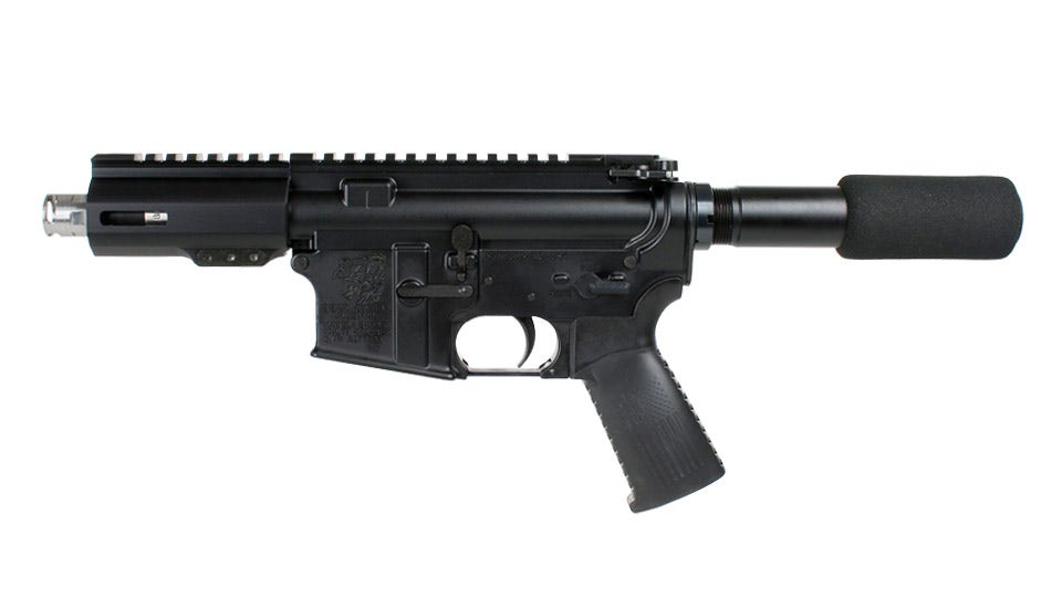 BC-15 5.56 NATO Pistol, 4.5" Stainless Heavy Barrel, 1:7 Twist, Micropistol Length Gas System, 4" M-LOK Rail, Micro Flash Hider