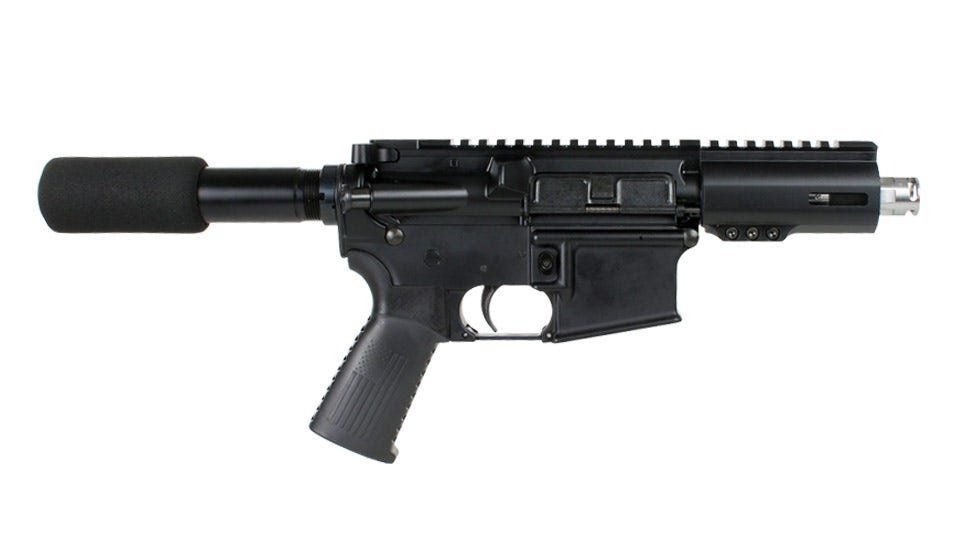 BC-15 5.56 NATO Pistol, 4.5" Stainless Heavy Barrel, 1:7 Twist, Micropistol Length Gas System, 4" M-LOK Rail, Micro Flash Hider