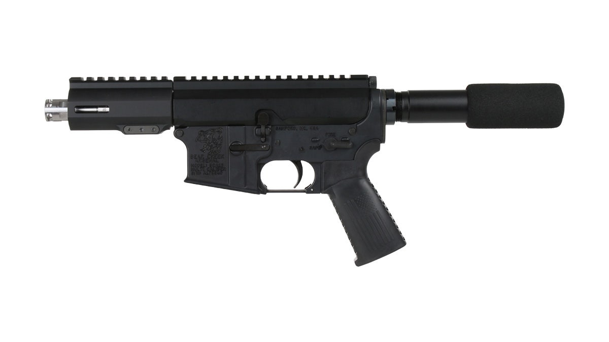 BC-15 .300 Blackout Right Side Charging Complete Pistol, 4.5" Stainless Heavy Barrel, 1:8 Twist, Micropistol Length Gas System, 3.8" M-LOK Rail, Micro Flash Hider