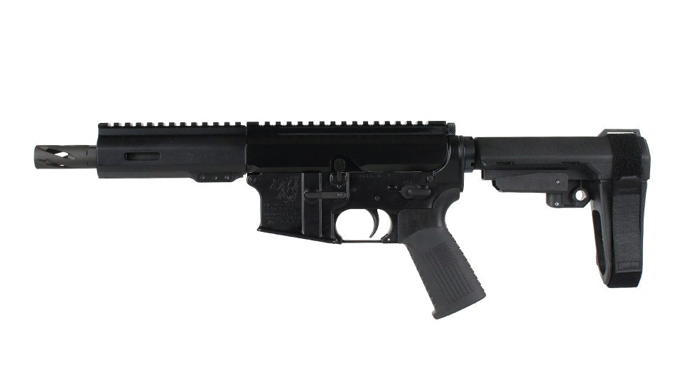 BC-15 7.62X39 Side Charging Complete Pistol, 6" Parkerized Heavy Barrel, 1:10 Twist, Pistol Length Gas System, 5.3" M-LOK Rail, Brace