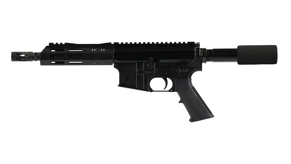 .17 HMR Side Charging Complete Pistol, 10.5" Parkerized Heavy Barrel, 1:9 Twist