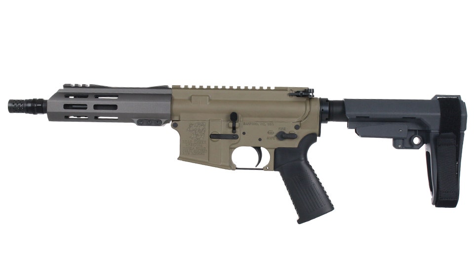 BC-15 .300 Blackout Pistol, 7.5" Parkerized Heavy Barrel, 1:8 Twist, Pistol Length Gas System, 6.5" M-LOK Rail, Brace