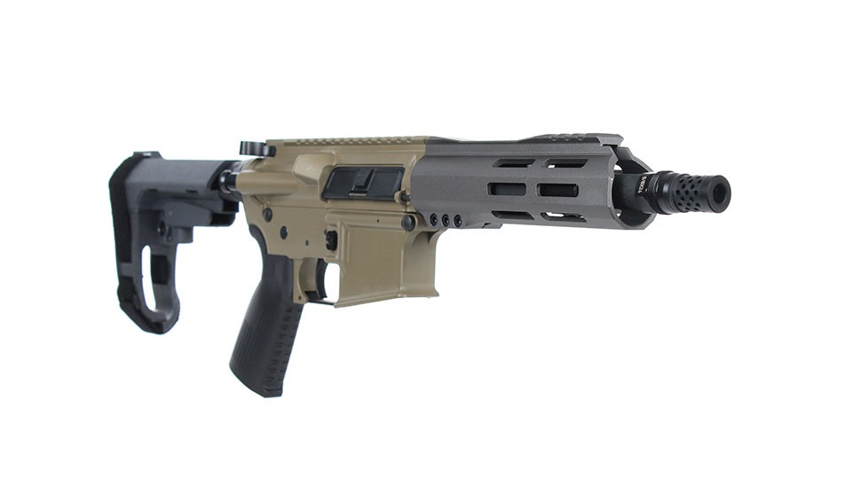 BC-15 .300 Blackout Pistol, 7.5" Parkerized Heavy Barrel, 1:8 Twist, Pistol Length Gas System, 6.5" M-LOK Rail, Brace