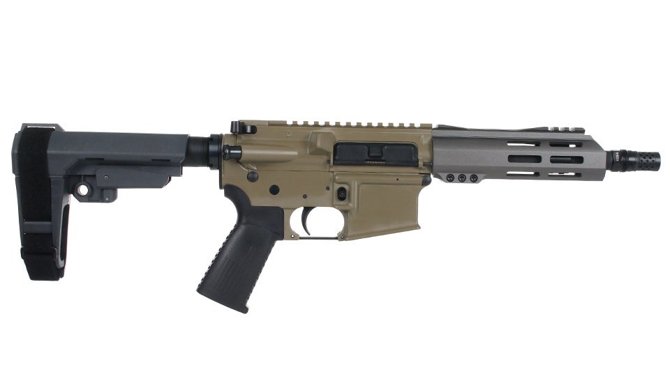BC-15 .300 Blackout Pistol, 7.5" Parkerized Heavy Barrel, 1:8 Twist, Pistol Length Gas System, 6.5" M-LOK Rail, Brace