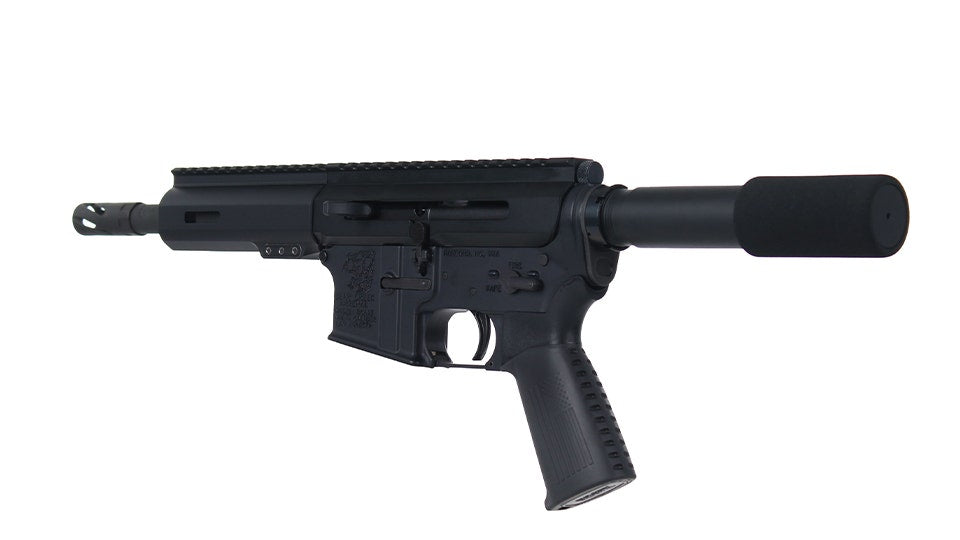 BC-15 .300 Blackout Left Side Charging Right Eject Complete Pistol, 7.5" Parkerized Heavy Barrel, 1:8 Twist, Pistol Length Gas System, 5" M-LOK Rail