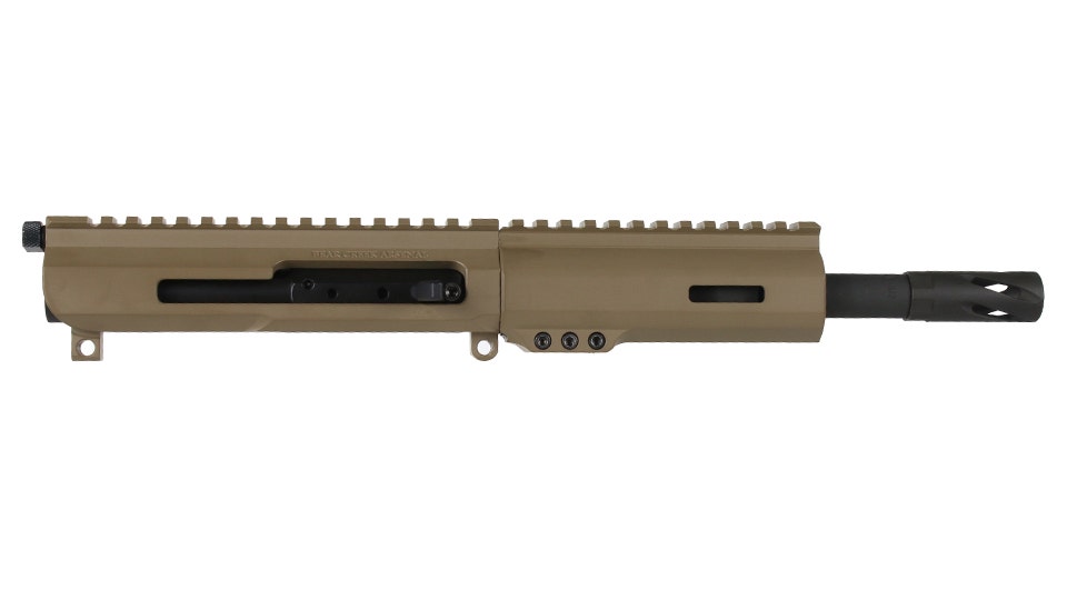 BC-15 .300 Blackout Flat Dark Earth Cerakote Side Charging Complete Upper Assembly, 7.5" Parkerized Heavy Barrel, 1:8 Twist, Pistol Length Gas System, 5.3" M-LOK Rail