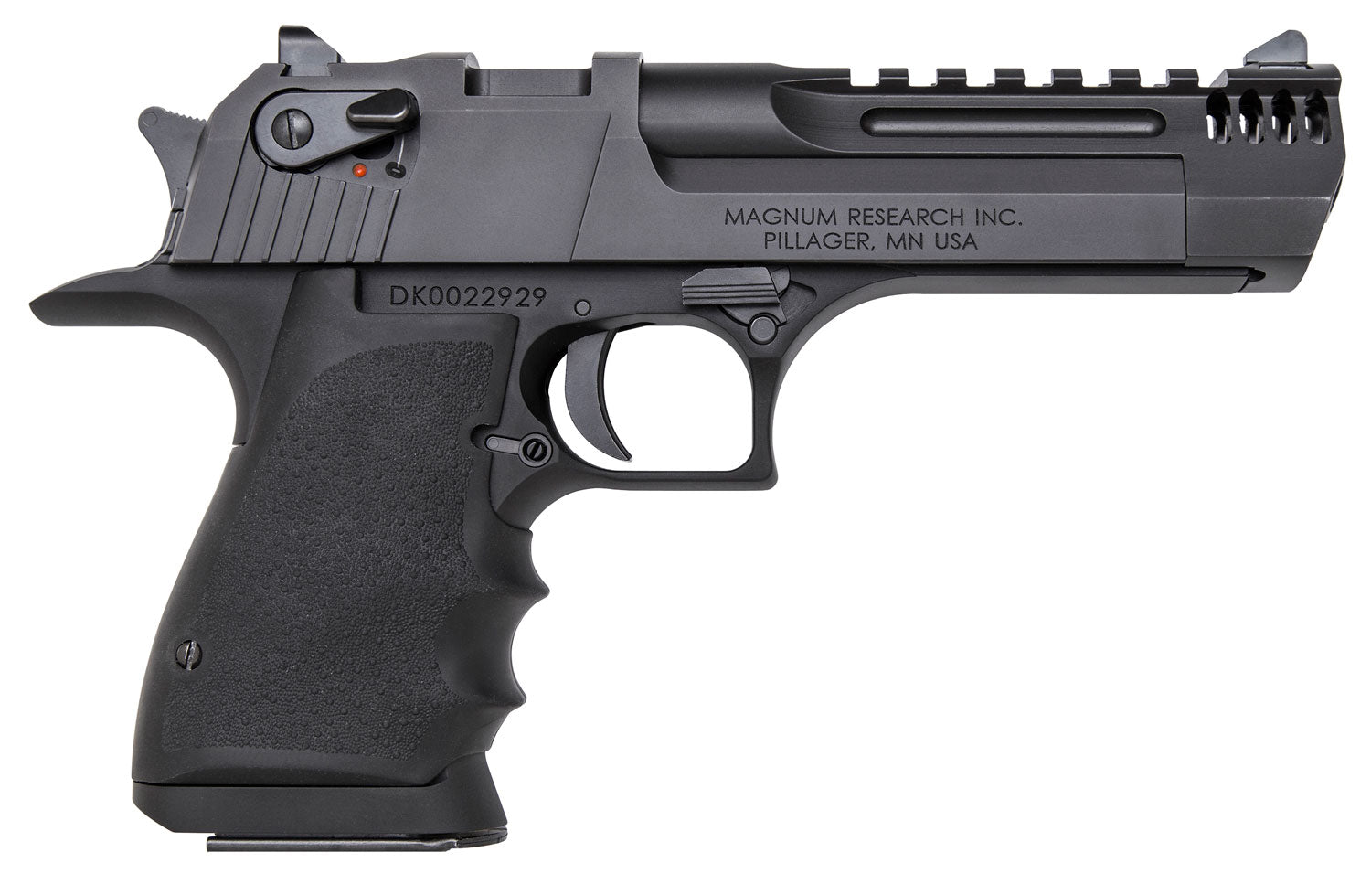 Magnum Research DE357L5IMB Desert Eagle L5 357 Mag 5" with Muzzle Brake 9+1 Black Hardcoat Anodized Aluminum Frame Black