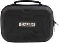 Allen 829 EXO  Handgun Case Black Polymer, Molded Carry Handle, Egg Crate Foam & Lockable Zippers 9" x 6.25" Interior Di