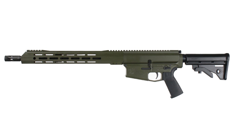 BC-10 .308 Right Side Charging Rifle, 16" Parkerized Heavy Barrel, 1:10 Twist, Mid-Length Gas System, 15" MLOK