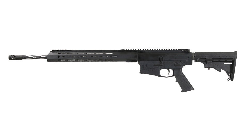 BC-10 .308 Right Side Charging Forged Rifle, 20" 416R SS Black Nitride Bear Claw Fluted Heavy Barrel, 1:10 Twist, Rifle Length Gas System, 15" MLOK Split Rail