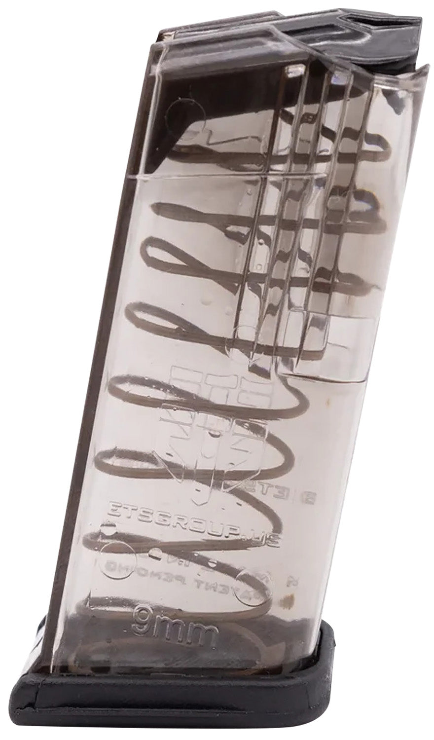 ETS Group GLK26 Pistol Mags  10rd 9mm Luger Compatible w/ Glock 26 Gen1-5 Clear Polymer