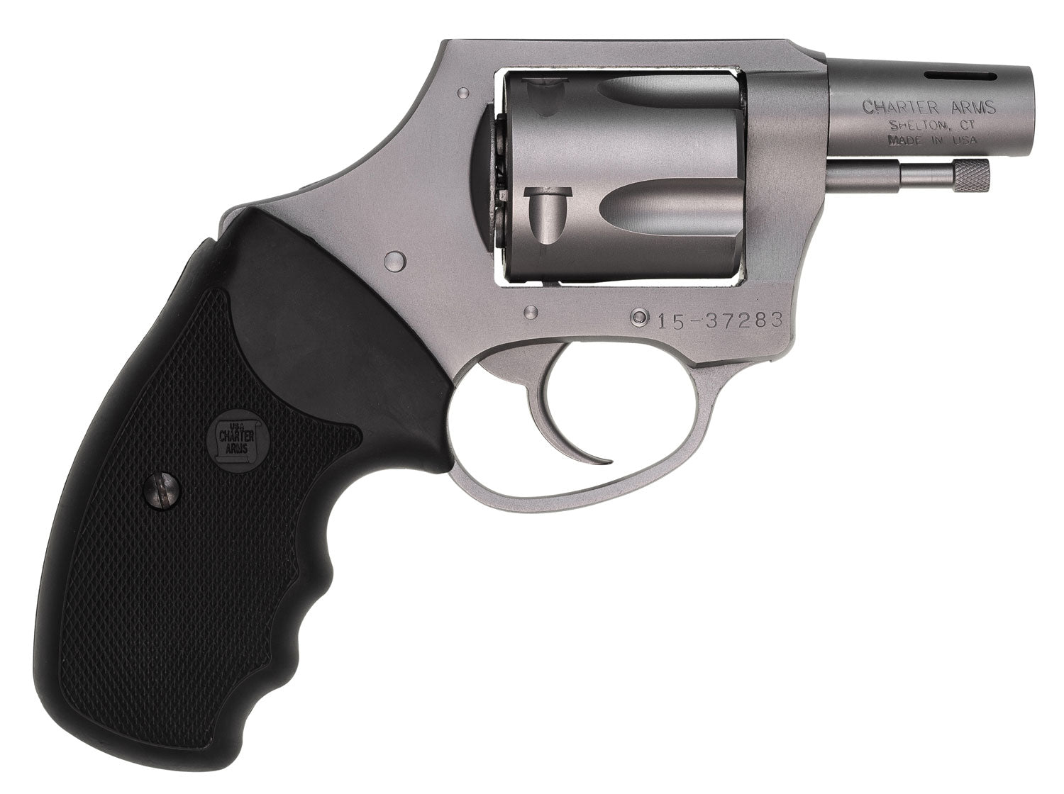 Charter Arms 74429 Boomer  Large 44 Special, 5 Shot 2" Matte Stainless Steel Ported/Tapered Barrel, Matte Stainless Cyli