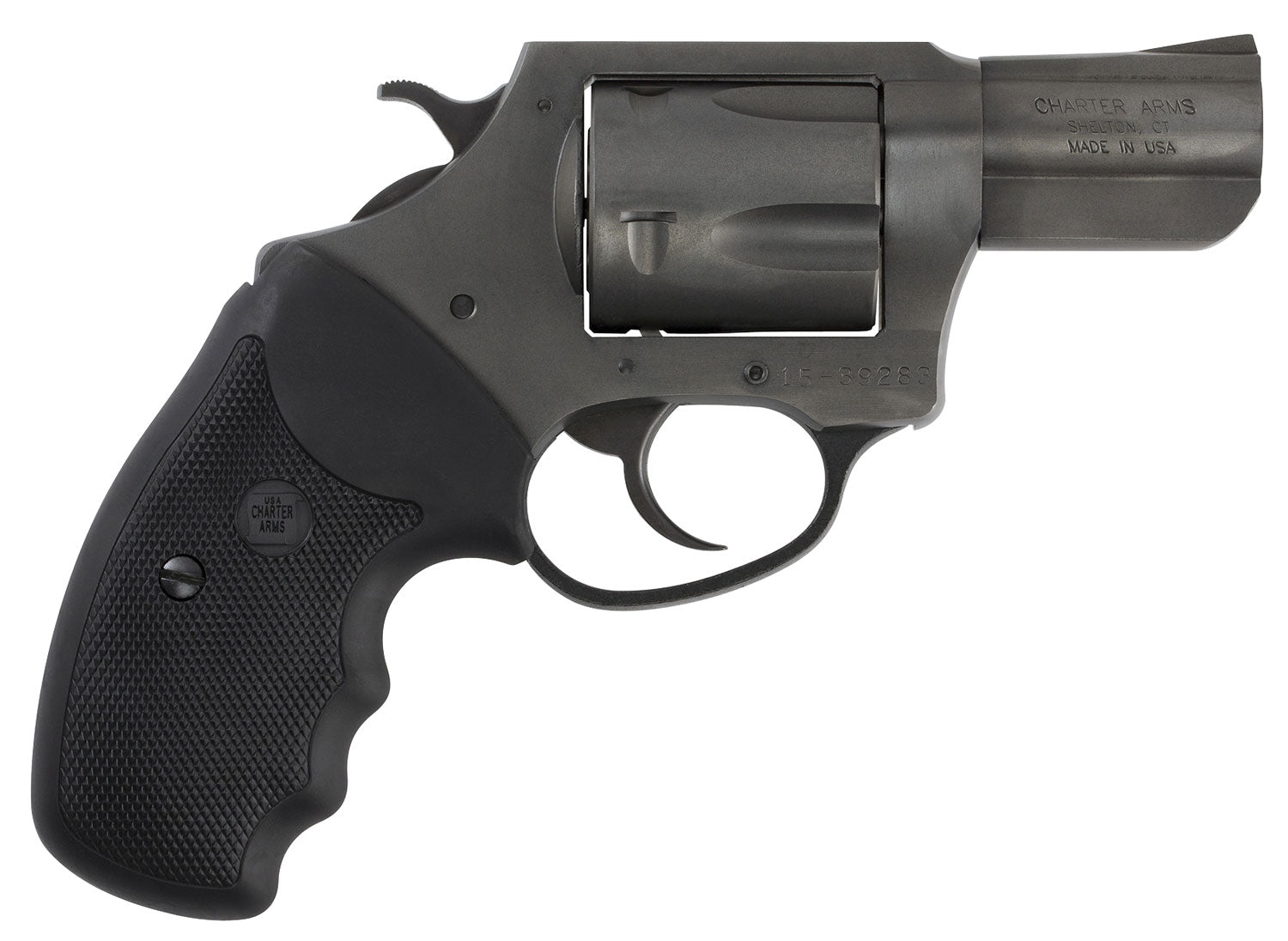 Charter Arms 64420 Bulldog  Large 44 S&W Spl 5 Shot, 2.50" Black Nitride Steel Barrel, Cylinder & Frame w/Black Finger G