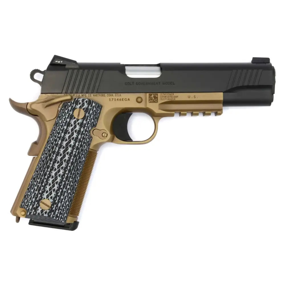 COLT 1911 CUSTOM CQB 45 ACP 5" FDE \ BLACK DLC
