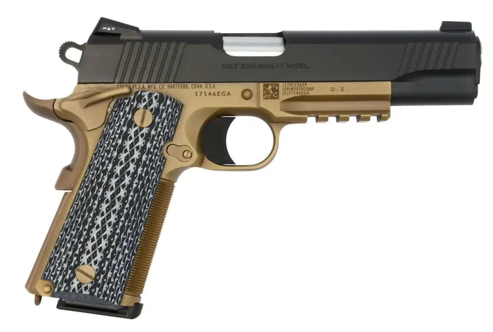 COLT 1911 CUSTOM CQB 45 ACP 5" FDE \ BLACK DLC