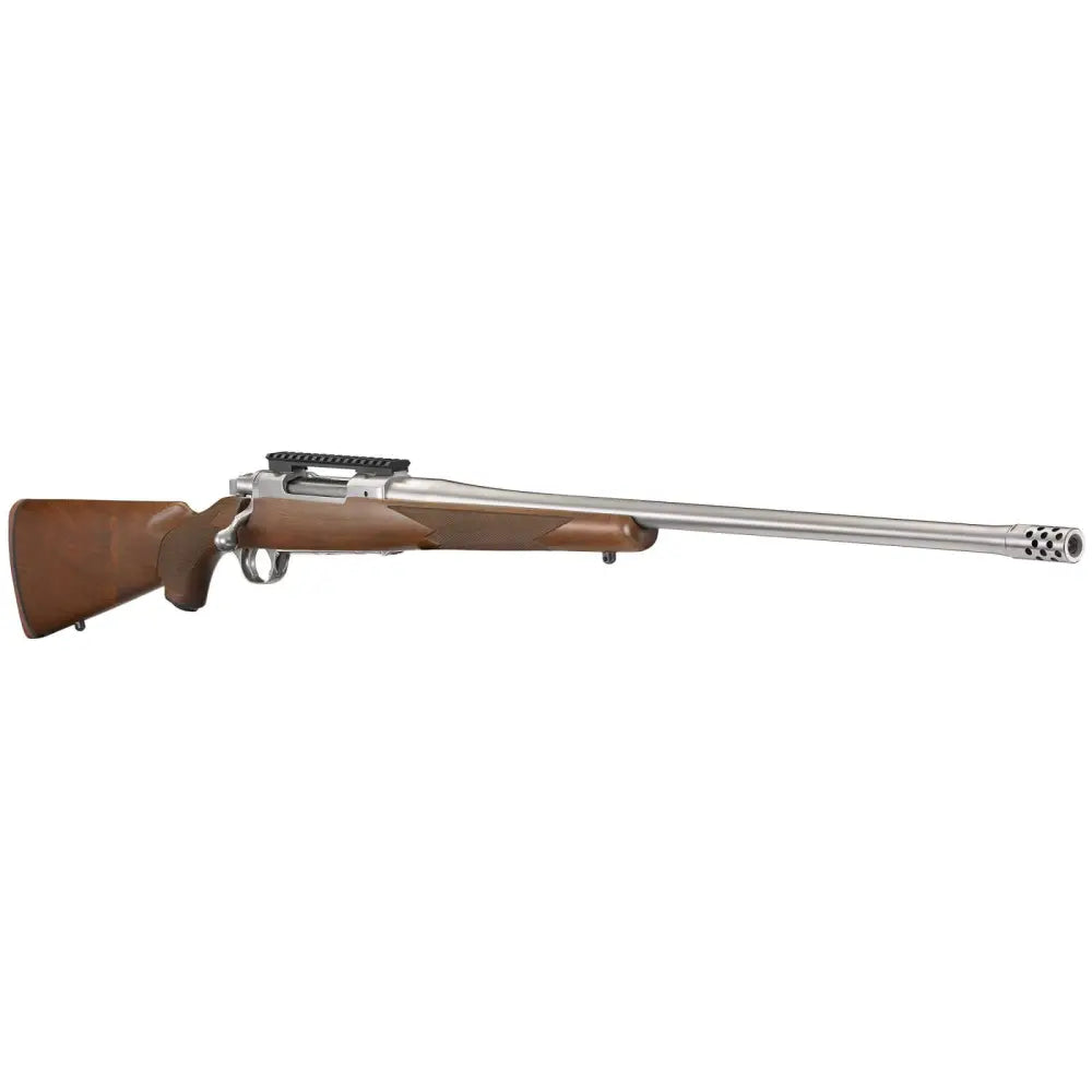 RUGER HAWKEYE HUNTER 300WM BOLT RFL, 24" STS THRDED BBL, AMERICAN WALNUT 3RD