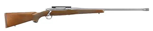 RUGER HAWKEYE HUNTER 300WM BOLT RFL, 24" STS THRDED BBL, AMERICAN WALNUT 3RD