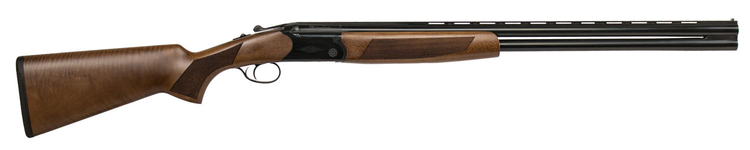 CZ-USA 06092 Drake  12 Gauge 3" 2rd 28" Barrel, Gloss Black Chrome Metal Finish, Turkish Walnut Fixed Pistol Grip Stock 