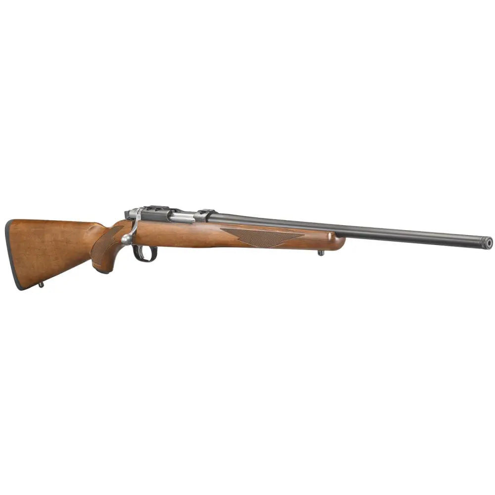 RUGER M77 77/17 17WSM 20" BLUED BBL, BOLT RFL, AMERICAN WALNUT, THREADED, 6RD CAP
