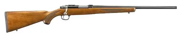 RUGER M77 77/17 17WSM 20" BLUED BBL, BOLT RFL, AMERICAN WALNUT, THREADED, 6RD CAP