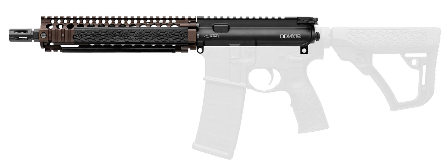 Daniel Defense 2300408013011 MK18 Upper Group 5.56x45mm NATO 10.30" Black Phosphate Barrel, 7075-T6 Aluminum Black Anodi