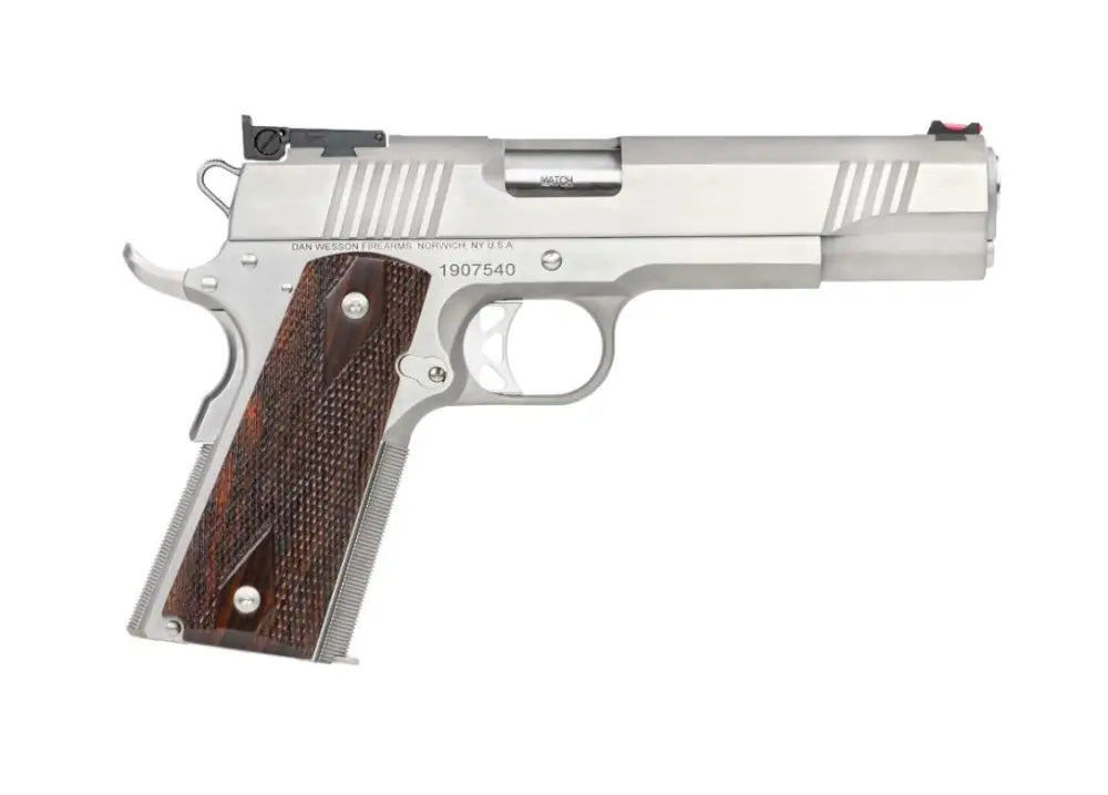 DAN WESSON POINTMAN NINE 9MM PISTOL 5" STS WOOD GRIPS 9RD