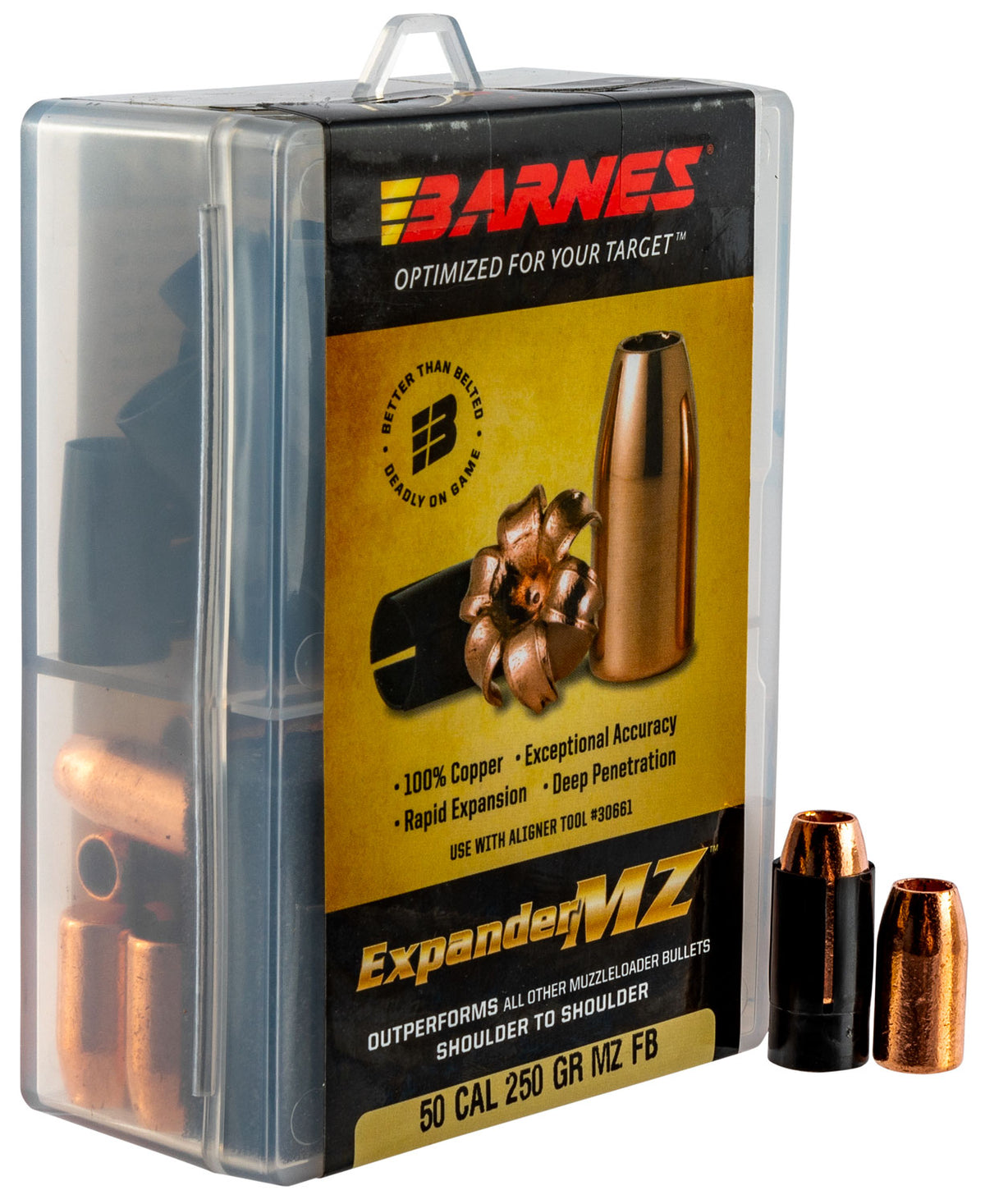 Barnes Bullets 30577 Expander MZ Muzzleloader 50 ExpanderMZ Hollow Point 250gr 24rd/Box