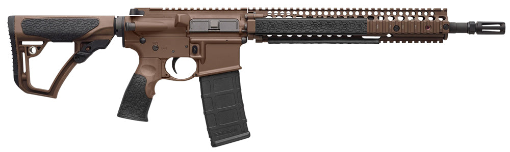 Daniel Defense 0208815126011 DDM4 M4A1 5.56x45mm NATO 30+1 14.50" Barrel w/Flash Suppressor, Mil-Spec Brown Cerakote, 6 
