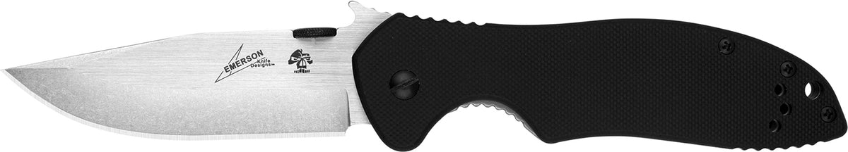 Kershaw 6034T CQC 7K 3.25" Folding American Tanto Plain Satin/Stonewashed 8Cr14MoV SS Blade Bead Blasted/Black G10/SS Ha
