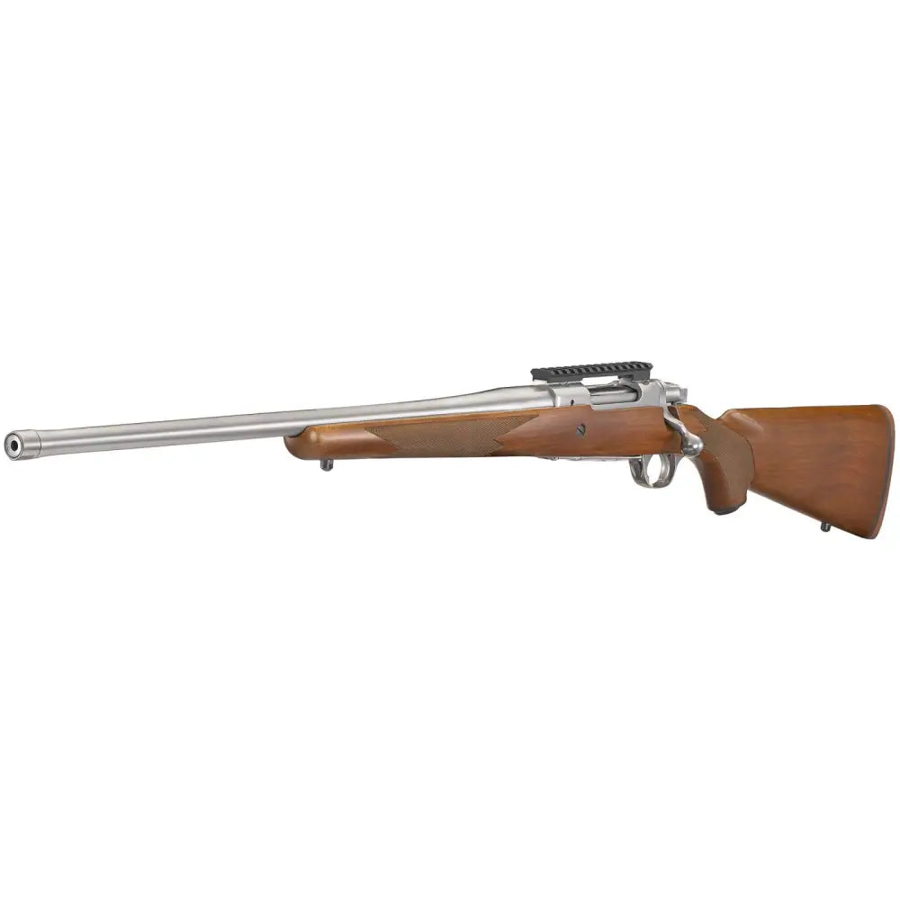 RUGER HAWKEYE HUNTER 6.5CM LFT HAND, 22" STS THRDED BBL, AMERICAN WALNUT STOCK, 4RD