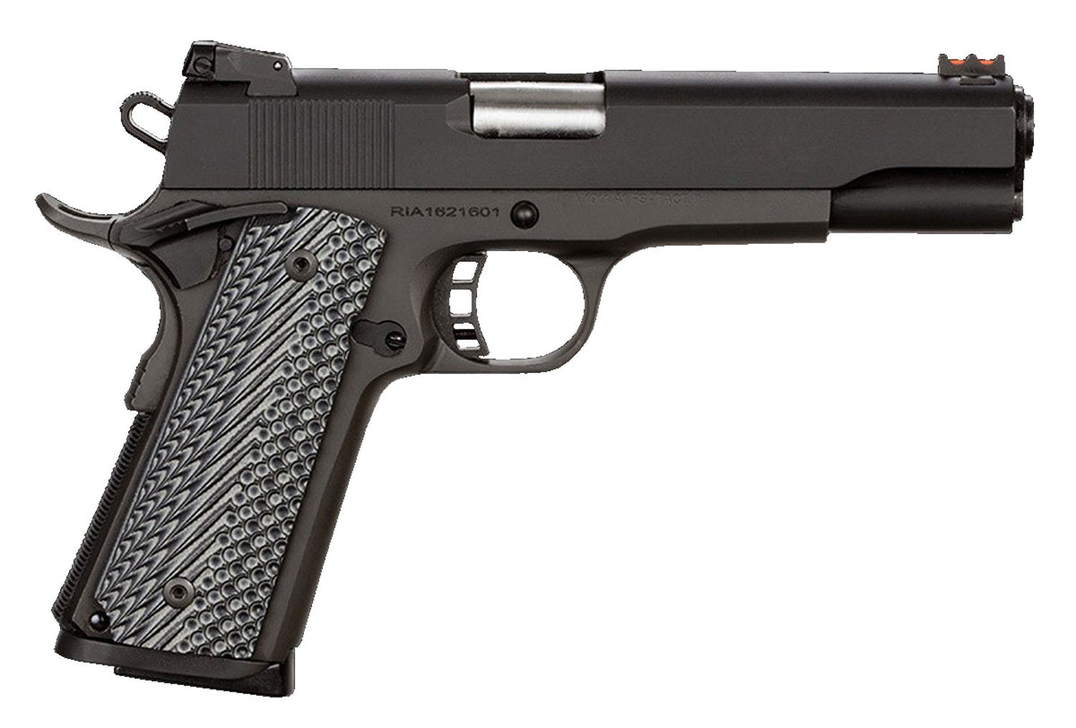 Rock Island 51486 Rock Ultra FS 45 ACP Caliber with 5" Barrel, 8+1 Capacity, Overall Black Parkerized Finish Steel, Beav