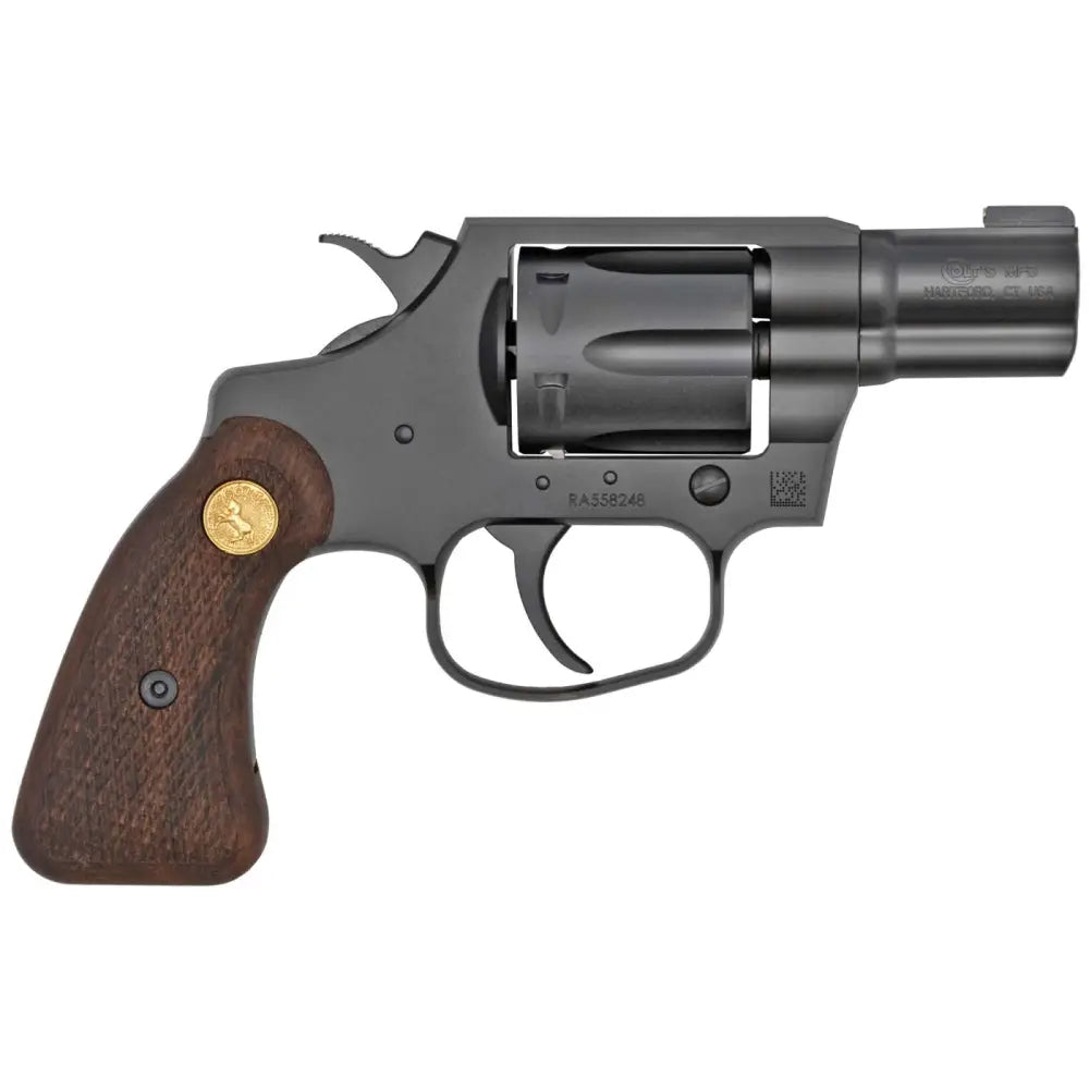 COLT NIGHT COBRA SPECIAL REVOLVER 38 SPL+P 2" BLACK PVD 6RD WOOD MEDALLION