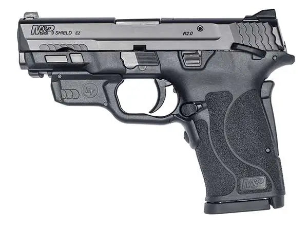 SMITH & WESSON M&P 9 SHIELD EZ M2.0 3.675" PSTL 8RD RED LSRGD AMBI TLCI SAO