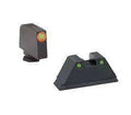 AMERIGLO NIGHT SIGHT SET GLOCK ALL EXCEPT 42/43 XL HEIGHT GREEN ORANGE OUTLINE FRONT GREEN BLACK REA
