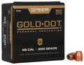 Speer 4478 Gold Dot Personal Protection 45Cal 200gr Hollow Point 100 Per Box/5 Case