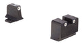 Trijicon 600921 Suppressor/Optic Height Sights  Green/Tritium White Outline Front Sight-Green/Tritium White Outline Rear