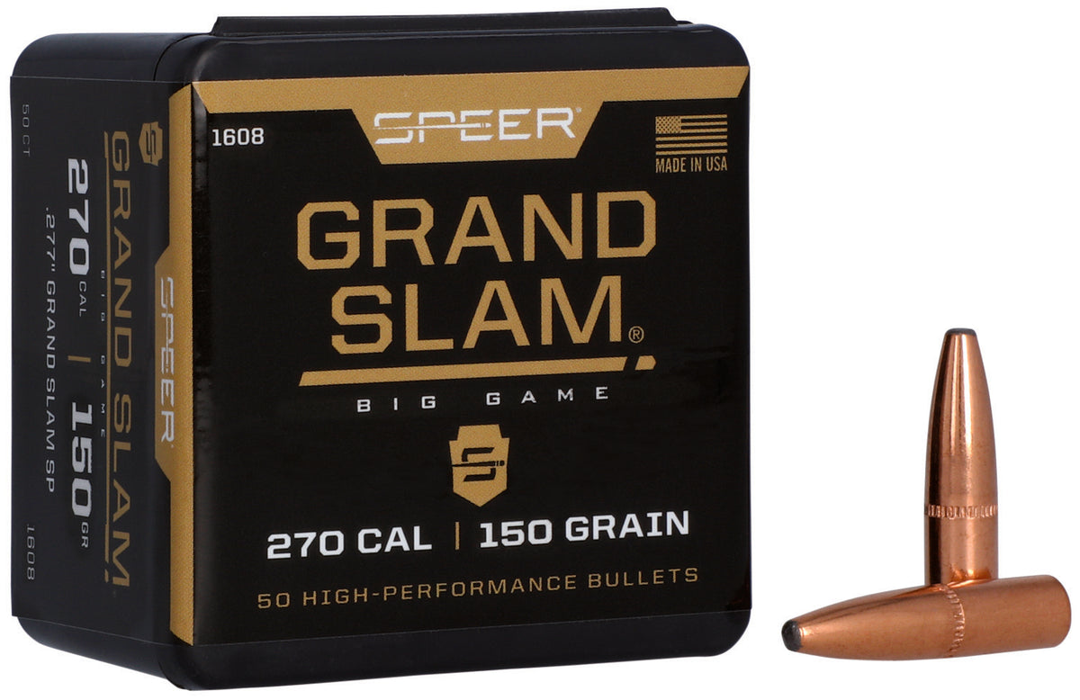 Speer 1608 Grand Slam  270Cal 150gr Soft Point 50 Per Box/5 Case