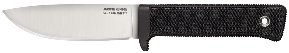 Cold Steel 36JSK Master Hunter  4.50" Fixed Plain Drop Point VG-1 San Mai III Blade/Black Kray-Ex Handle