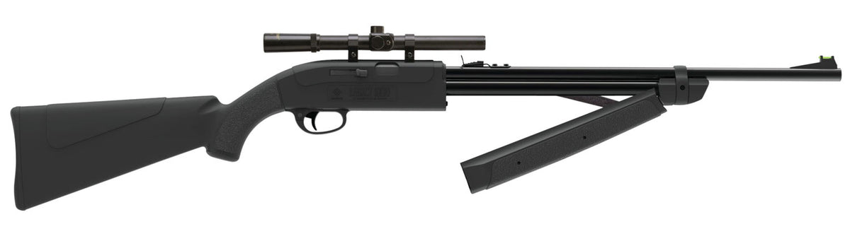 Crosman CLGY1000KT Legacy 1000 Air Rifle Pump 177 Black Rifled Steel Barrel, Black Receiver, Black Fixed All Weather Sto