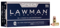 Speer 53620 Lawman  9mmLuger 147gr Total Metal Jacket Round Nose 50 Per Box/20 Case