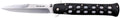 Cold Steel 26SP Ti-Lite  4" Folding Plain Spear Point Japanese AUS-8A SS Blade/ Black Zy-Ex Handle