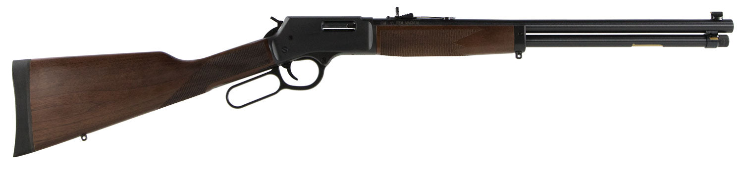 Henry H012M41 Big Boy  Full Size 41 Rem Mag 10+1 20" Blued Steel Barrel, Blued Steel Receiver, American Walnut Wood Stoc