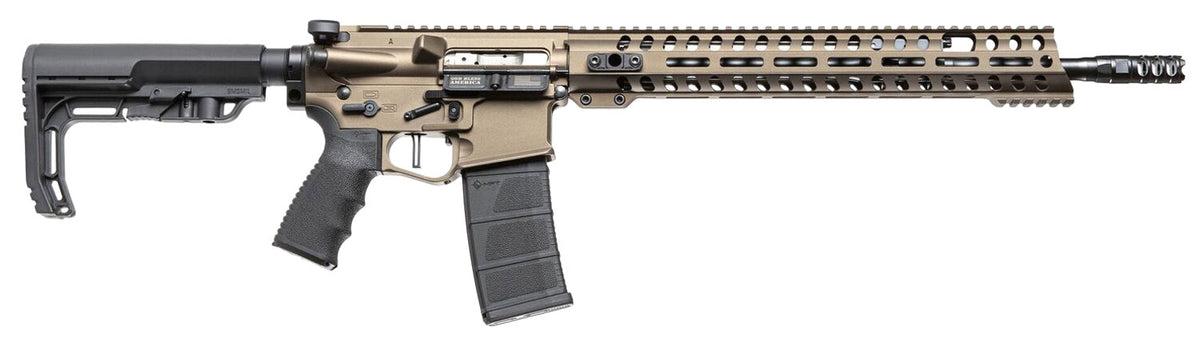 Patriot Ordnance Factory 00910 Renegade +  223 Rem,5.56x45mm NATO 16.50" 30+1 Burnt Bronze 6 Position MFT BMS Minimalist