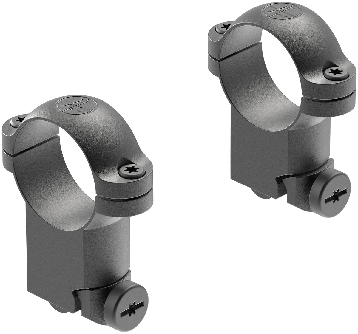 Leupold 49944 Ringmounts  Matte Black Ruger M77 1"  Super High