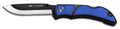 Outdoor Edge RLU40C RazorLite  3.50" Folding Drop Point Tanto Plain 420J2 SS Blade Black/Blue Polymer Handle